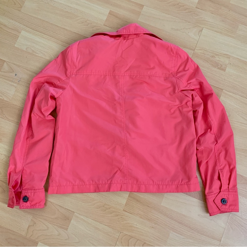 BANANA REPUBLIC Bright Coral Button Up Jacket - Picture 3 of 8